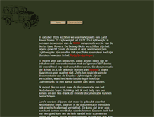 Tablet Screenshot of landrover.tarthorst.net